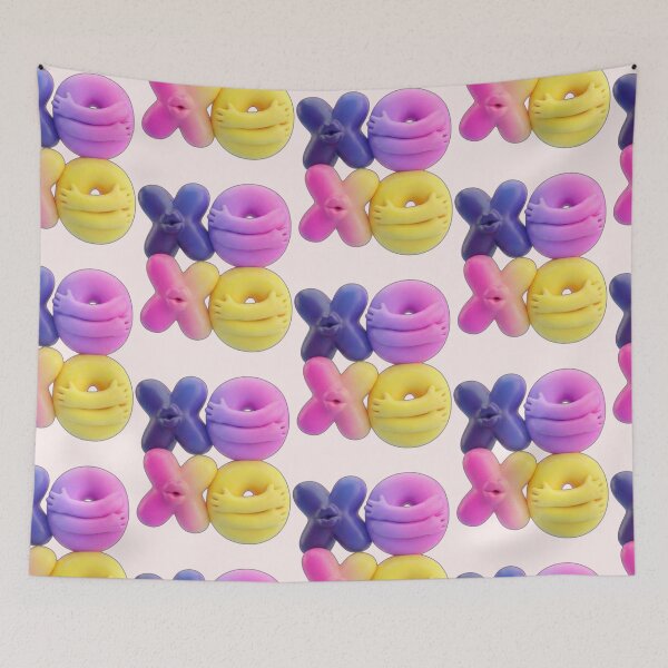 Item preview, Cute 3D XOXO Hugs and Kisses - Puffy Bubble Typography designed and sold by PixMoody.