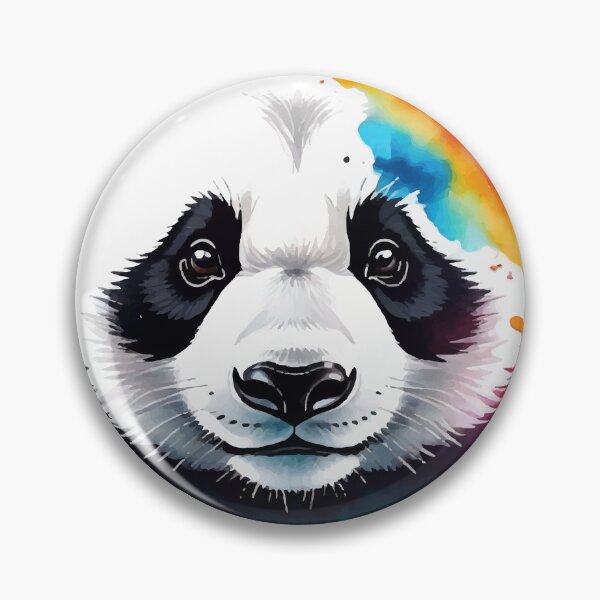 Item preview, Vibrant Rainbow Watercolor Panda Splash Art designed and sold by GAO Art Design.