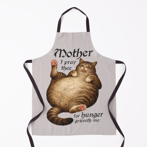 Item preview, Tabby Cat Mom Funny Hungry Round Cat Meme Shirt BLACK FONT designed and sold by Ineli.