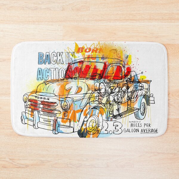 Item preview, Retro Truck Art – Vintage Pickup Illustration with Urban Pop Colors designed and sold by Matalobos /  Retro Art & Classic Machines.
