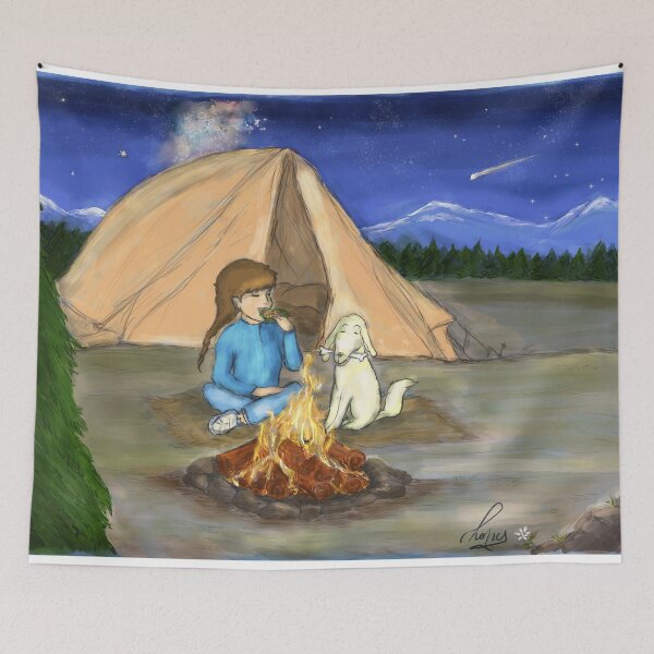 Item preview, Campfire Under the Stars designed and sold by hopenoli_art.
