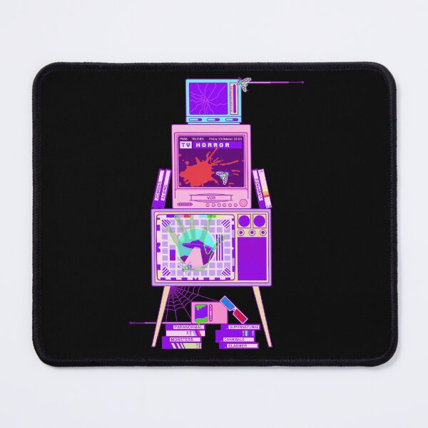 Item preview, Retro TV's and VHS Tapes Horror and Sci-Fi designed and sold by kitschandkawaii.