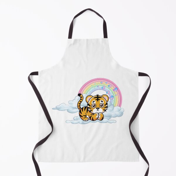 Item preview, Dreamy Tiger Cub - Cute Baby Tiger Sleeping on Rainbow Clouds designed and sold by Love3Happy.