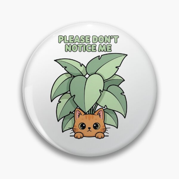 Item preview, Please Don’t Notice Me Introvert Cat designed and sold by artaipix.