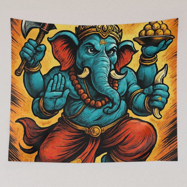 Item preview, Ganesha Hindu God | Comics stylCartoone -  designed and sold by ComicsFactory.