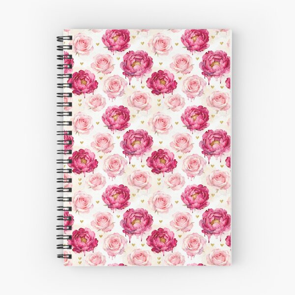 Item preview, Romantic Watercolor Pink Roses and Peonies Pattern designed and sold by Tripple A Creations.