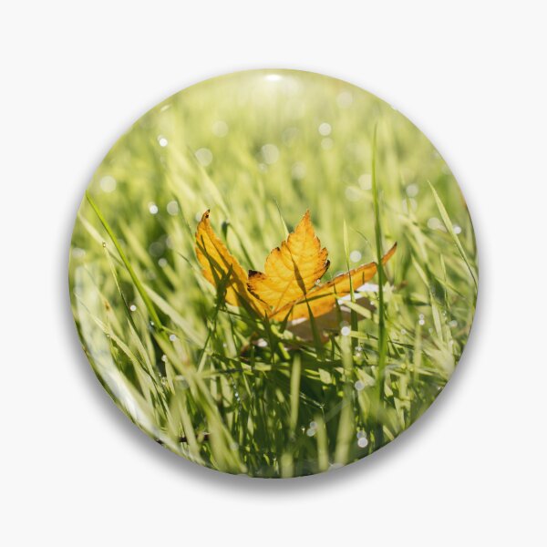 Item preview, Autumn Leaf in Dewy Grass designed and sold by Georgia Mizuleva.