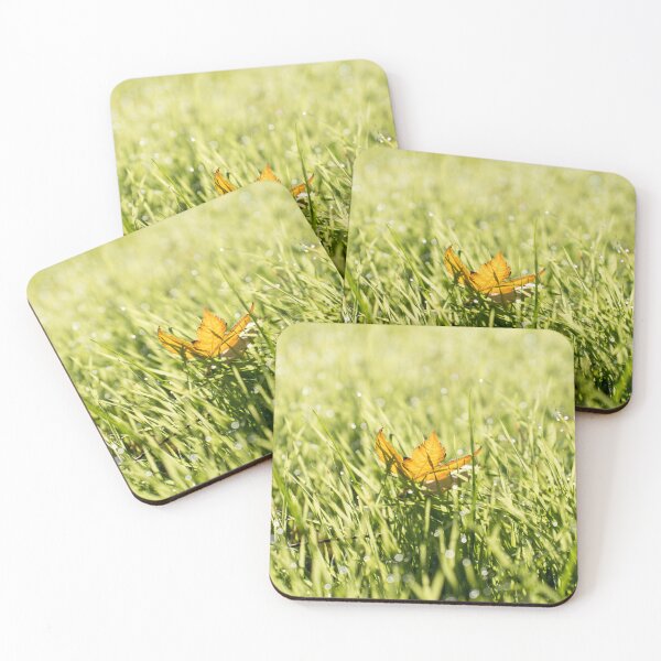 Item preview, Autumn Leaf in Dewy Grass designed and sold by Georgia Mizuleva.