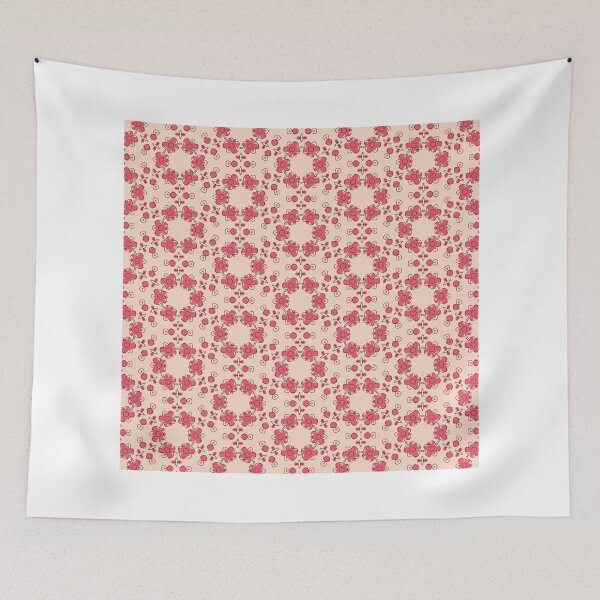 Item preview, Playful Pink Floral Pattern With Repeating Circular Arrangements designed and sold by ianabduls.