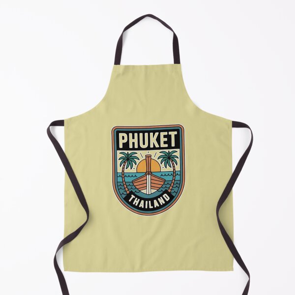 Item preview, Phuket Thailand Tropical Emblem Sticker | Vintage Travel Crest designed and sold by Timeless Design.