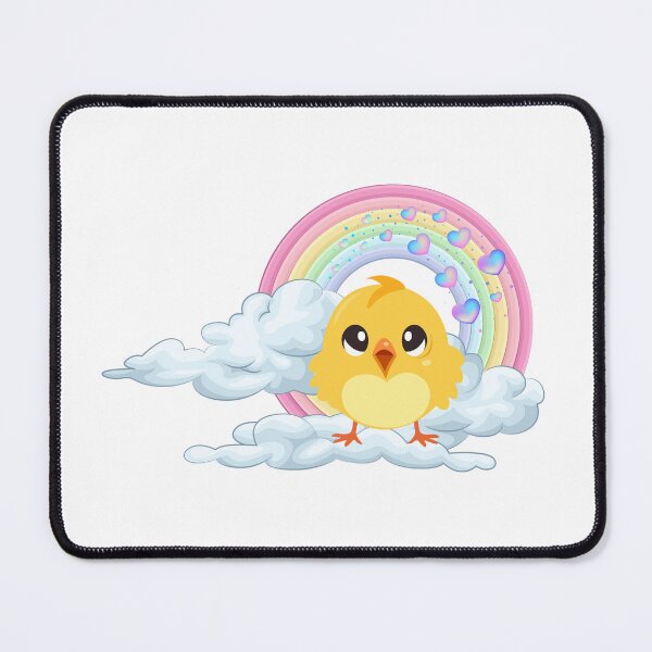 Item preview, Happy Chick - Cute Baby Chick on Rainbow Clouds designed and sold by Love3Happy.