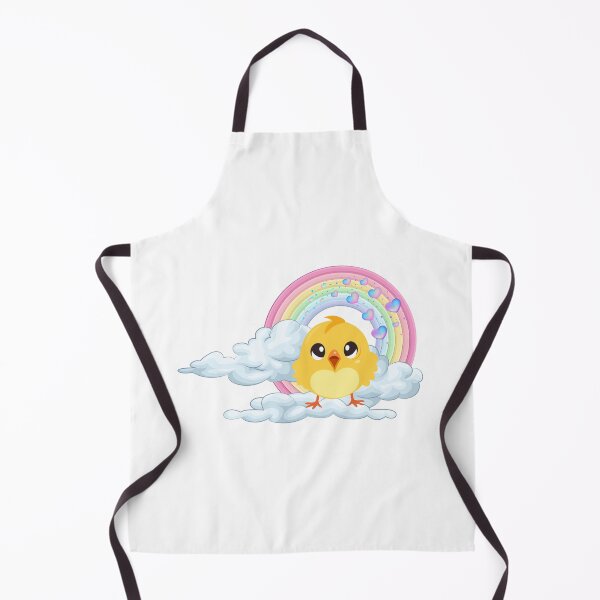 Item preview, Happy Chick - Cute Baby Chick on Rainbow Clouds designed and sold by Love3Happy.