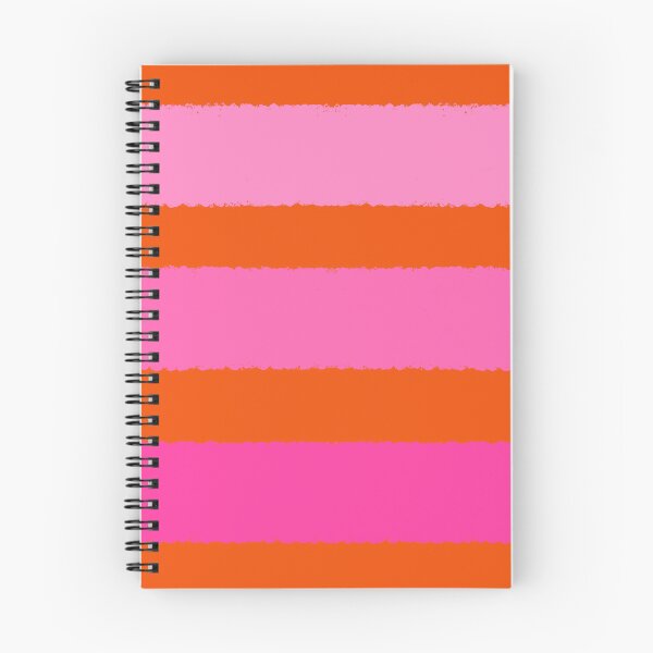 Item preview, Wide Pink Stripes with Orange, Clashing Colours  designed and sold by OneThreeSix.