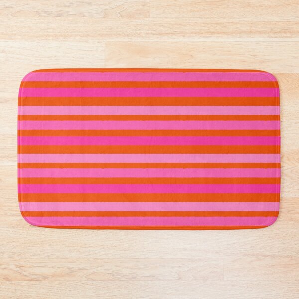 Item preview, Wide Pink Stripes with Orange, Clashing Colours  designed and sold by OneThreeSix.