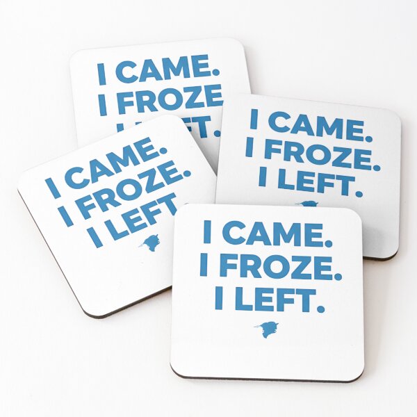 Item preview, I Came I Froze I Left T-Shirt | Funny Greenland Travel Minimalist Typography Tee designed and sold by ZyxDes.