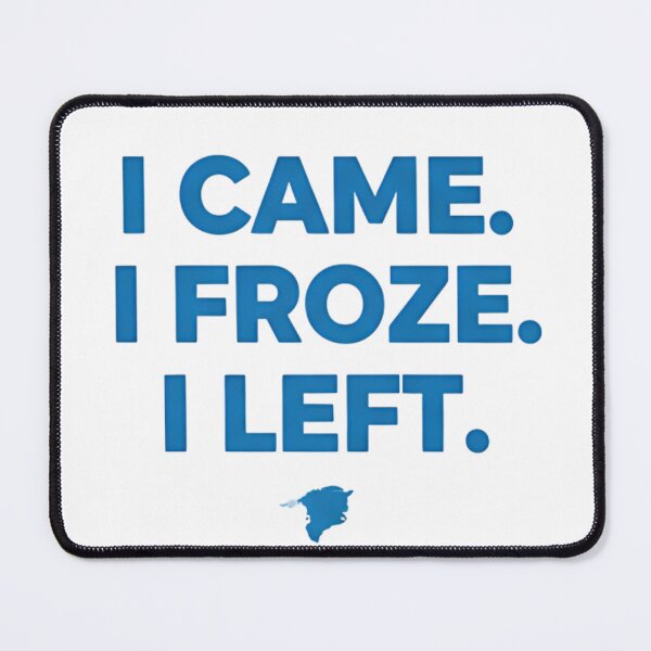 Item preview, I Came I Froze I Left T-Shirt | Funny Greenland Travel Minimalist Typography Tee designed and sold by ZyxDes.