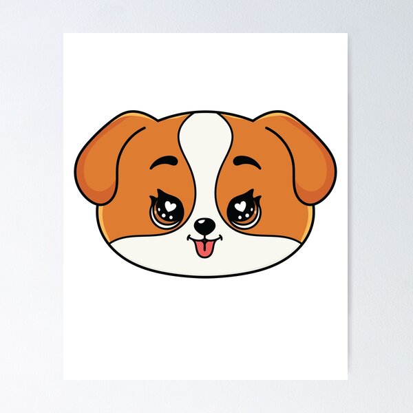 Item preview, Cute Puppy Face – Adorable Kawaii Dog designed and sold by Marshallamoakohene.