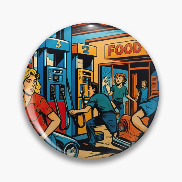 Item preview, Gas station | Comics stylCartoone -  designed and sold by ComicsFactory.