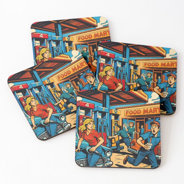 Item preview, Gas station | Comics stylCartoone -  designed and sold by ComicsFactory.
