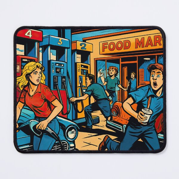 Item preview, Gas station | Comics stylCartoone - designed and sold by ComicsFactory.