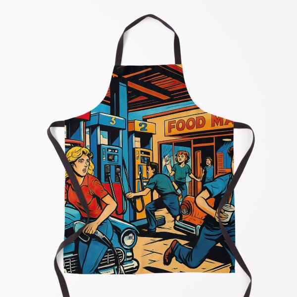 Item preview, Gas station | Comics stylCartoone - designed and sold by ComicsFactory.