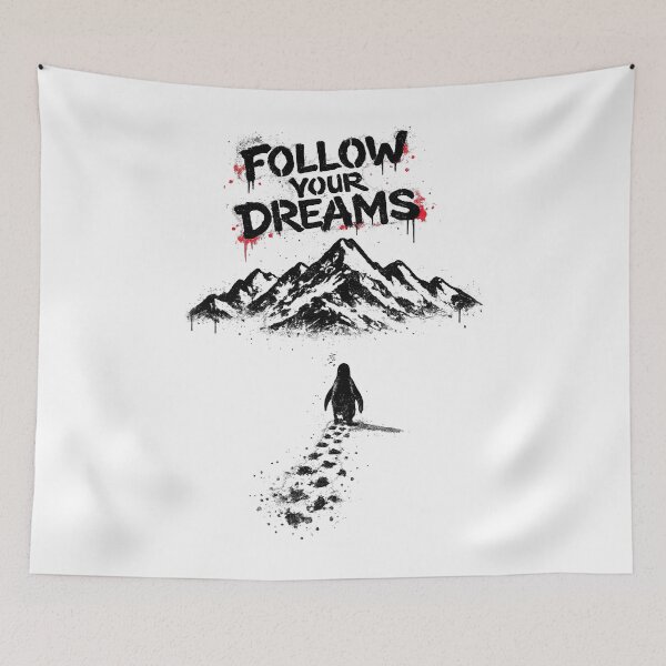 Item preview, Follow Your Dreams Penguin Journey designed and sold by Animeshirt33.