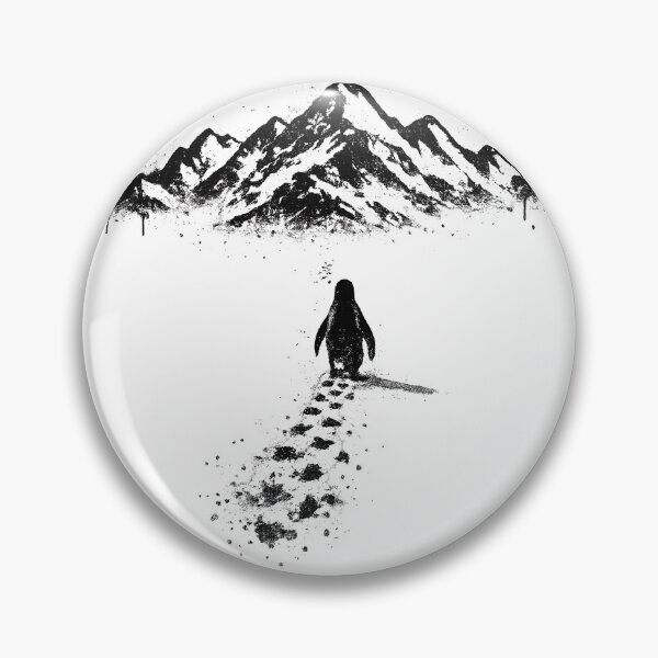Item preview, Viral Penguin Walking Toward Mountain designed and sold by Animeshirt33.
