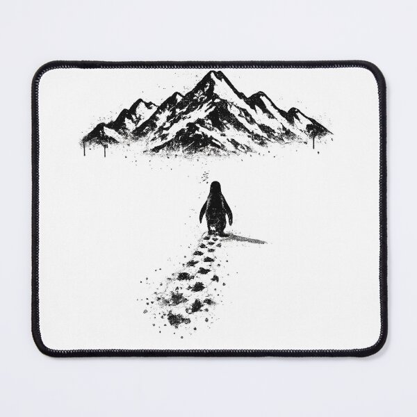 Item preview, Viral Penguin Walking Toward Mountain designed and sold by Animeshirt33.