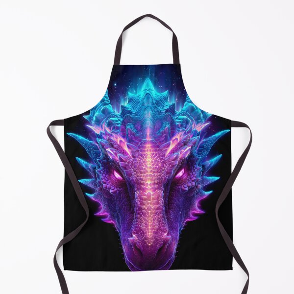 Item preview, Cosmic Neon Dragon – Glowing Blue & Magenta Fantasy Creature designed and sold by VisionaryVeils.