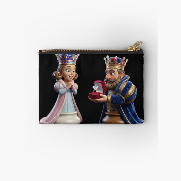 Item preview, Romantic 3D Chess Proposal - King Giving Ring to Queen designed and sold by PixMoody.