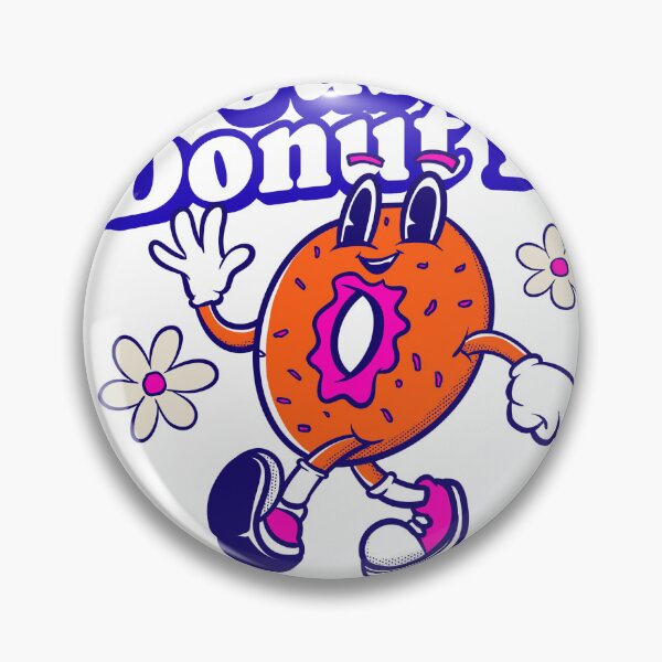 Item preview, unique groovy donut food tshirt mascot character designed and sold by sanwr.