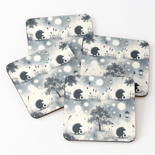 Item preview, The Little Guardian of the Night Forest, Magic Hedgehog Pattern designed and sold by AestheticsTime.