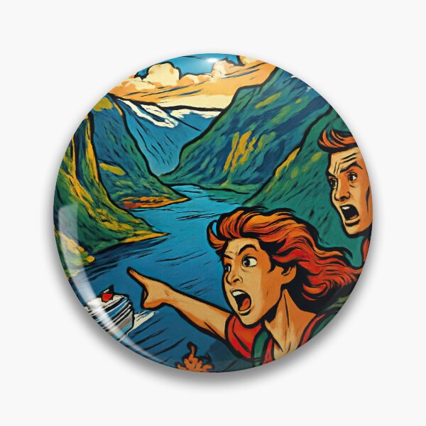 Item preview, Geirangerfjord | Comics stylCartoone -  designed and sold by ComicsFactory.