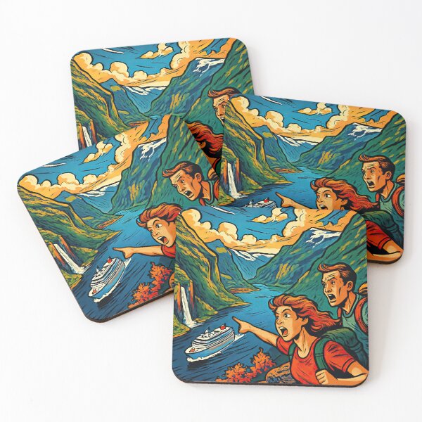 Item preview, Geirangerfjord | Comics stylCartoone -  designed and sold by ComicsFactory.
