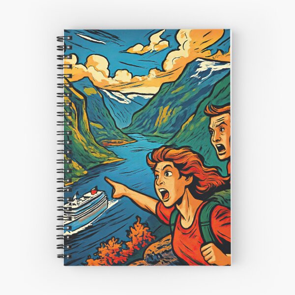 Item preview, Geirangerfjord | Comics stylCartoone -  designed and sold by ComicsFactory.