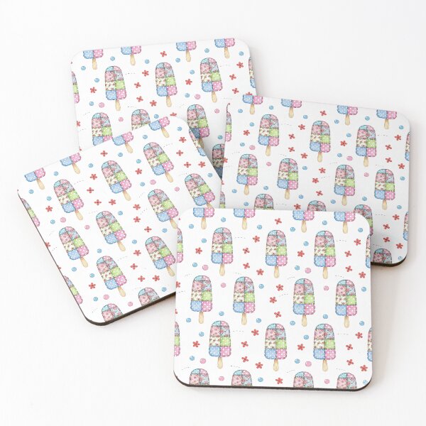 Item preview, Cute Patchwork Popsicle Seamless Pattern designed and sold by Atchara-Siri.