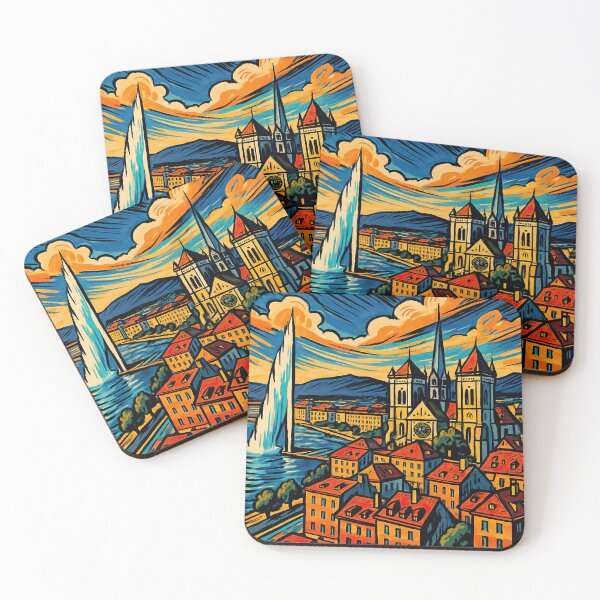 Item preview, Geneva, city | Comics stylCartoone -  designed and sold by ComicsFactory.