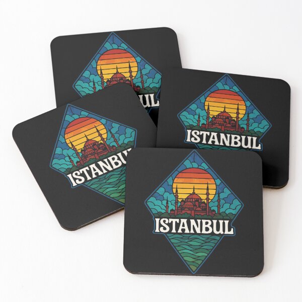 Item preview, Istanbul Turkey Retro Stained Glass Travel designed and sold by TomFrontierArt.
