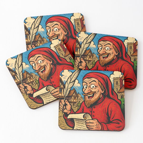 Item preview, Geoffrey Chaucer, author | Comics stylCartoone -  designed and sold by ComicsFactory.