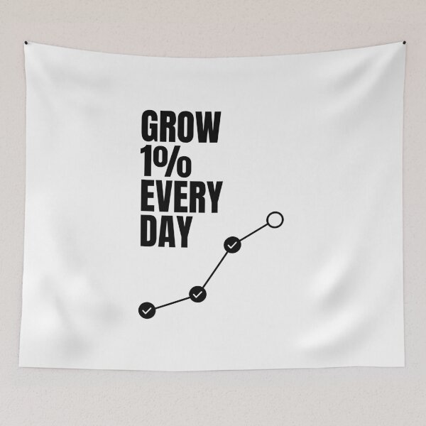 Item preview, Grow 1% every day designed and sold by Dondonmart.