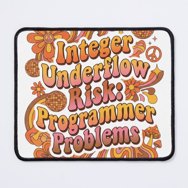 Item preview, Integer Underflow Risk Programmer Problems Retro 70s Groovy designed and sold by anass002.
