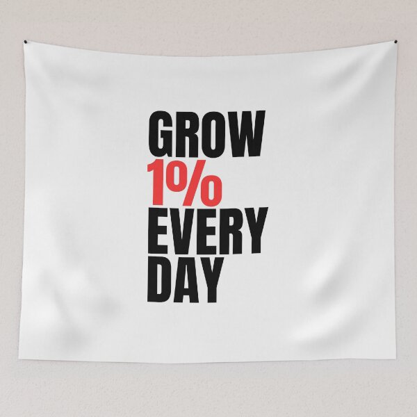 Item preview, Grow 1% every day designed and sold by Dondonmart.