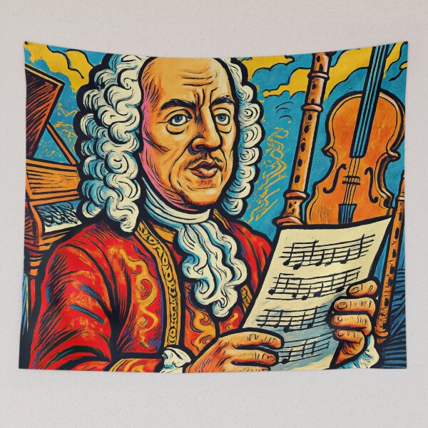 Item preview, Georg Philipp Telemann | Comics stylCartoone -  designed and sold by ComicsFactory.