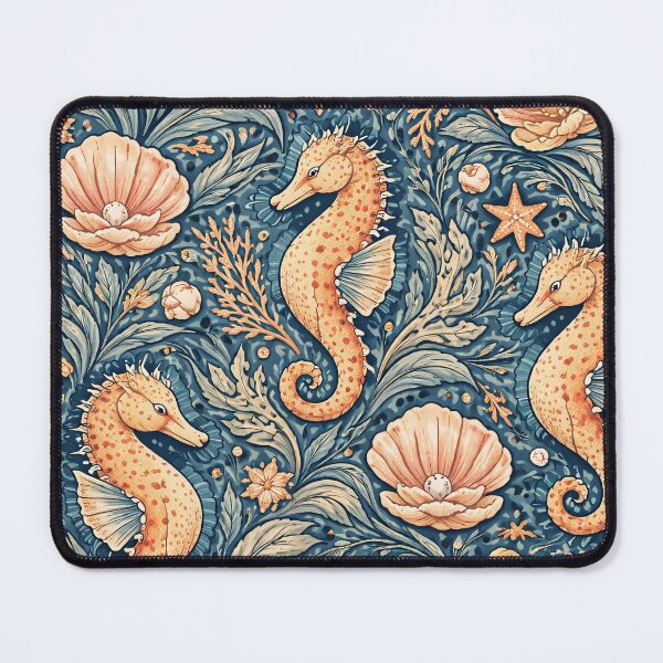 Item preview, Seahorse and Shell Tessellation designed and sold by TenderPawStudio.