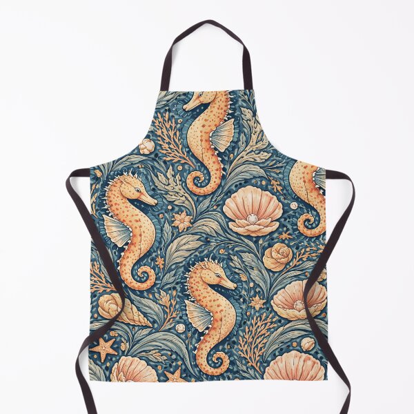 Item preview, Seahorse and Shell Tessellation designed and sold by TenderPawStudio.