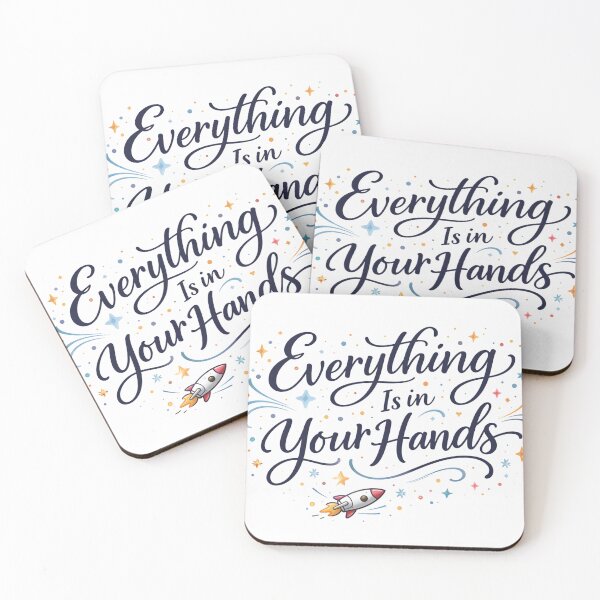 Item preview, Everything Is in Your Hands – Inspirational Hand Lettering designed and sold by Alekska-Art.