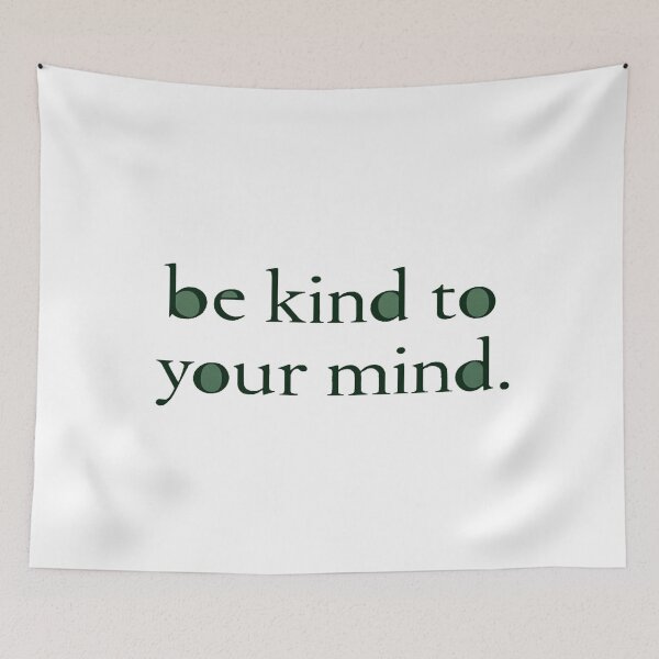 Item preview, Gentle Mental Health Reminder – Be Kind to Your Mind Quote for Self-Care Posters & Apparel designed and sold by Bright Nest Studio.