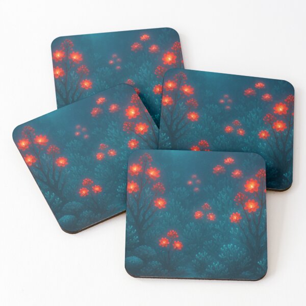 Item preview, Bioluminescent Bloom – Ethereal Coral Garden designed and sold by LuxuryApparels.