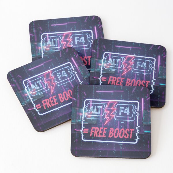 Item preview, ALT + F4 for Free Boost | Funny Gaming Prank Meme & Glitch Art designed and sold by ChainLogic.