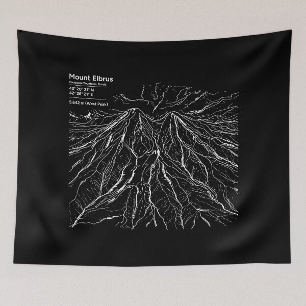 Item preview, Mount Elbus Topography map designed and sold by abdelraouf256.